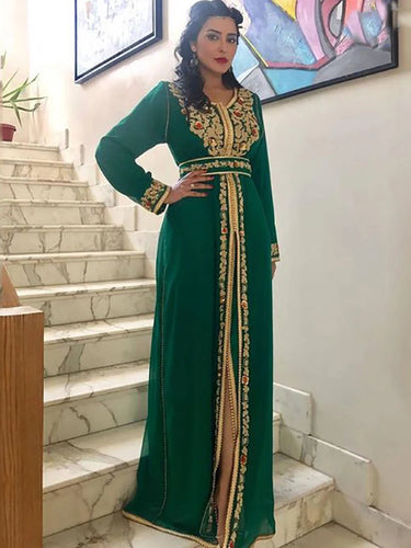 Robe Vert Kaftan